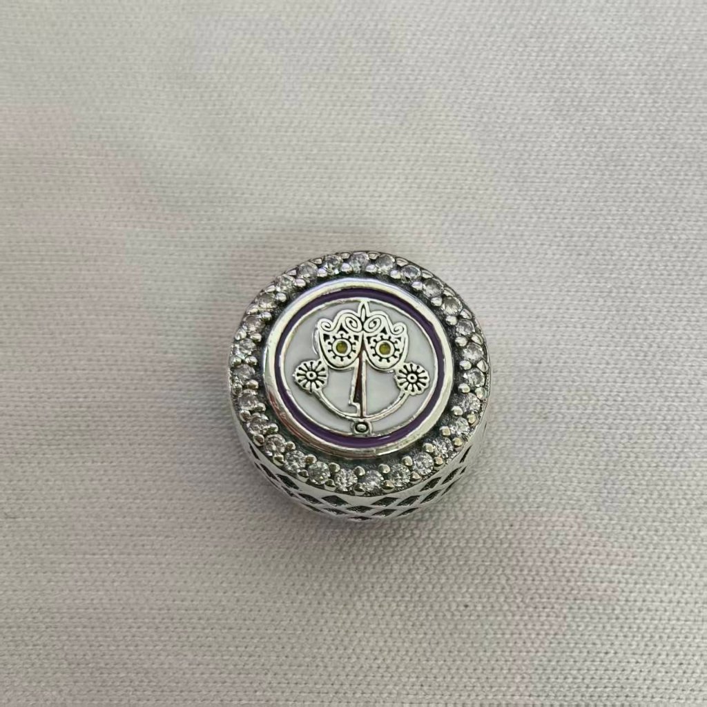 Pandora It's A Small World Hello Button 2024 Exclusive Bead Charm, S925 Silver